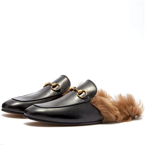 gucci princetown brown|gucci princetown fur sale.